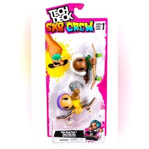 NWT Tech Deck Sk8 Crew, 2-Pack Fingerboards w/ Figures, and Mini Skateboards